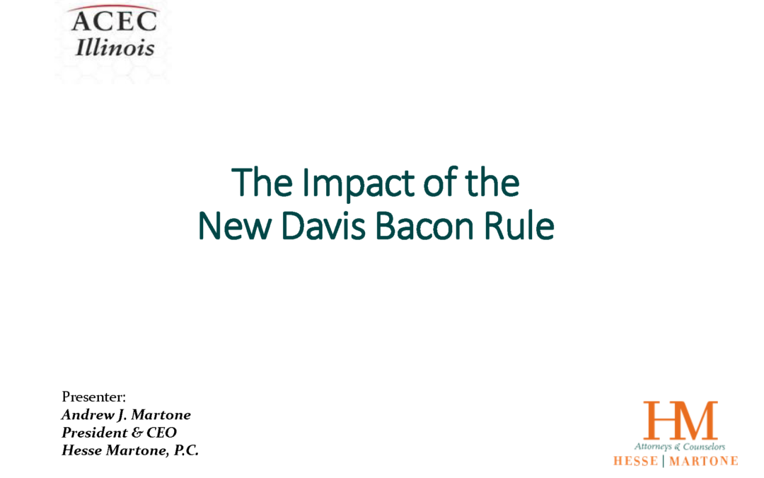 2023 Davis Bacon Act for Surveyors – Important