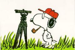 Snoopy the surveyor